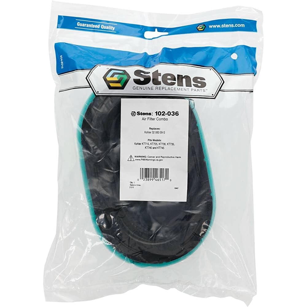 STENS Air Filter Combo 102-036 KOHLER KT715 KT730 KT740 KT740 KT745 32 083 083 083 09-S, 32883 09-S1