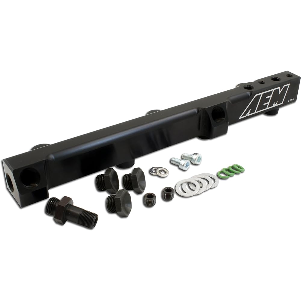 AEM 25-104BK Black Large-capacity fuel rail