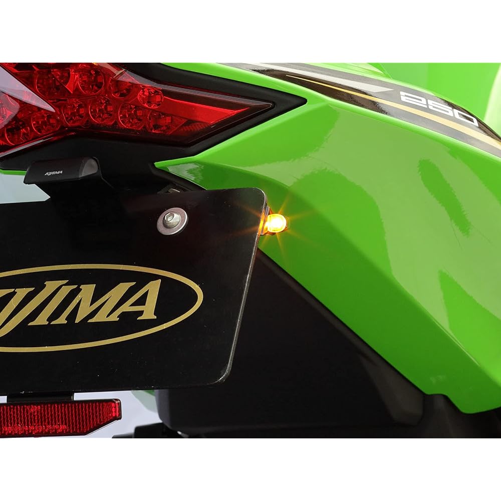 Kijima Motorcycle Bike Parts Nano Turn Signal Lamp Ultra Small Single 12V1.5W 2 Pieces Chrome Plated/Amber 219-5195