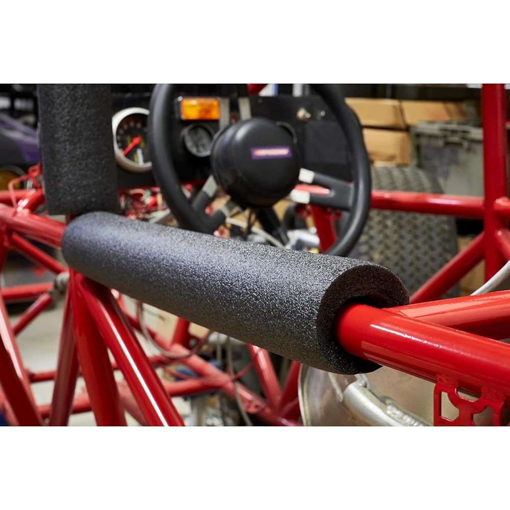 Foam Roll Bar/Cage High density Pad Easy Mounting Roll Cage Maximum Protects 6 Roll Bar Pad Stick Set Black outer diameter 36 inches
