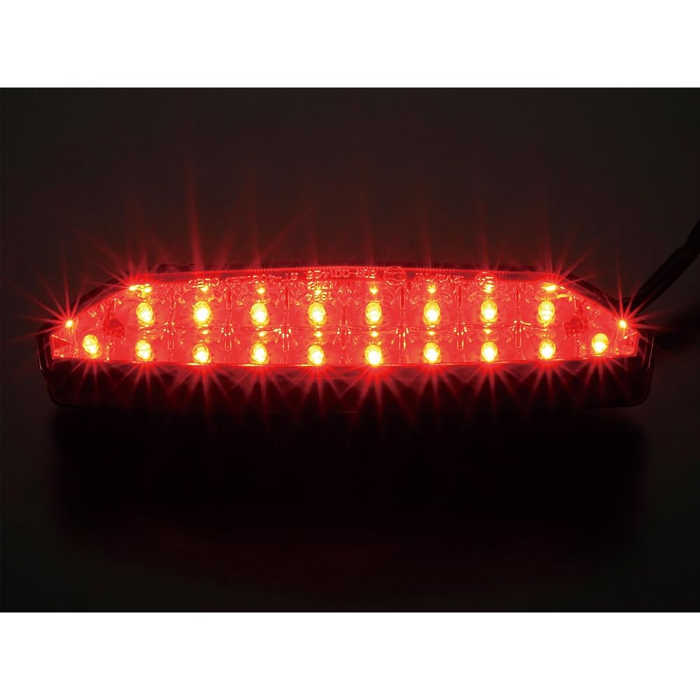 POSH 072090-96 Motorcycle Accessories LED Tail Light Unit ZRX1200 DAEG Dark Red