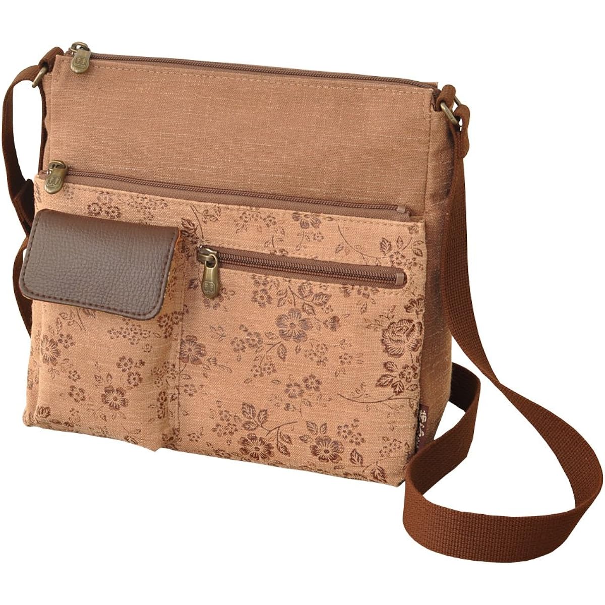 Yamako Body Bag Brown Approximately width 26 x height 24 x bottom gusset 9cm