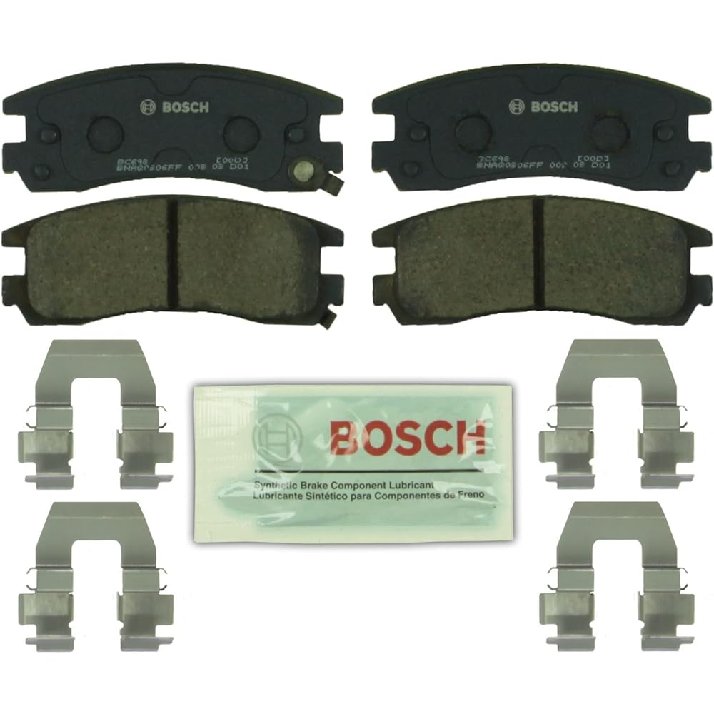 BOSCH BC698 QUIETCAST Premium Ceramic Disc Brake Pad Set Buick Allules, Century, River, Legal, Chevrolet Inparalo, Montecarlo, Allzmoville, Pontiac Grand An, Grand Prix, Montana, etc.