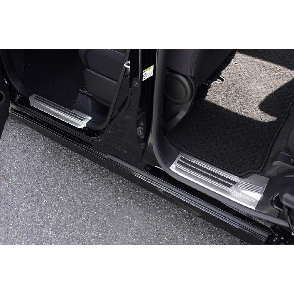 Samurai Produce Suzuki Solio Solio Bandit MA47S MA37S MA27S Exclusive Scuff Plate Side Step Front Rear Set 4P Silver Hairline