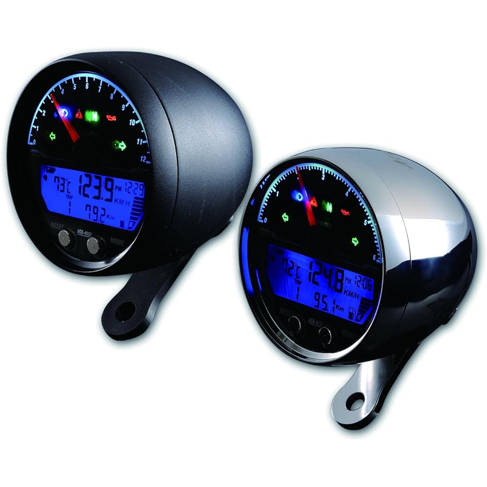 ACEWELL ACE-4653AB Meter, Multifunction Digital Meter, 15,000 rpm, Black