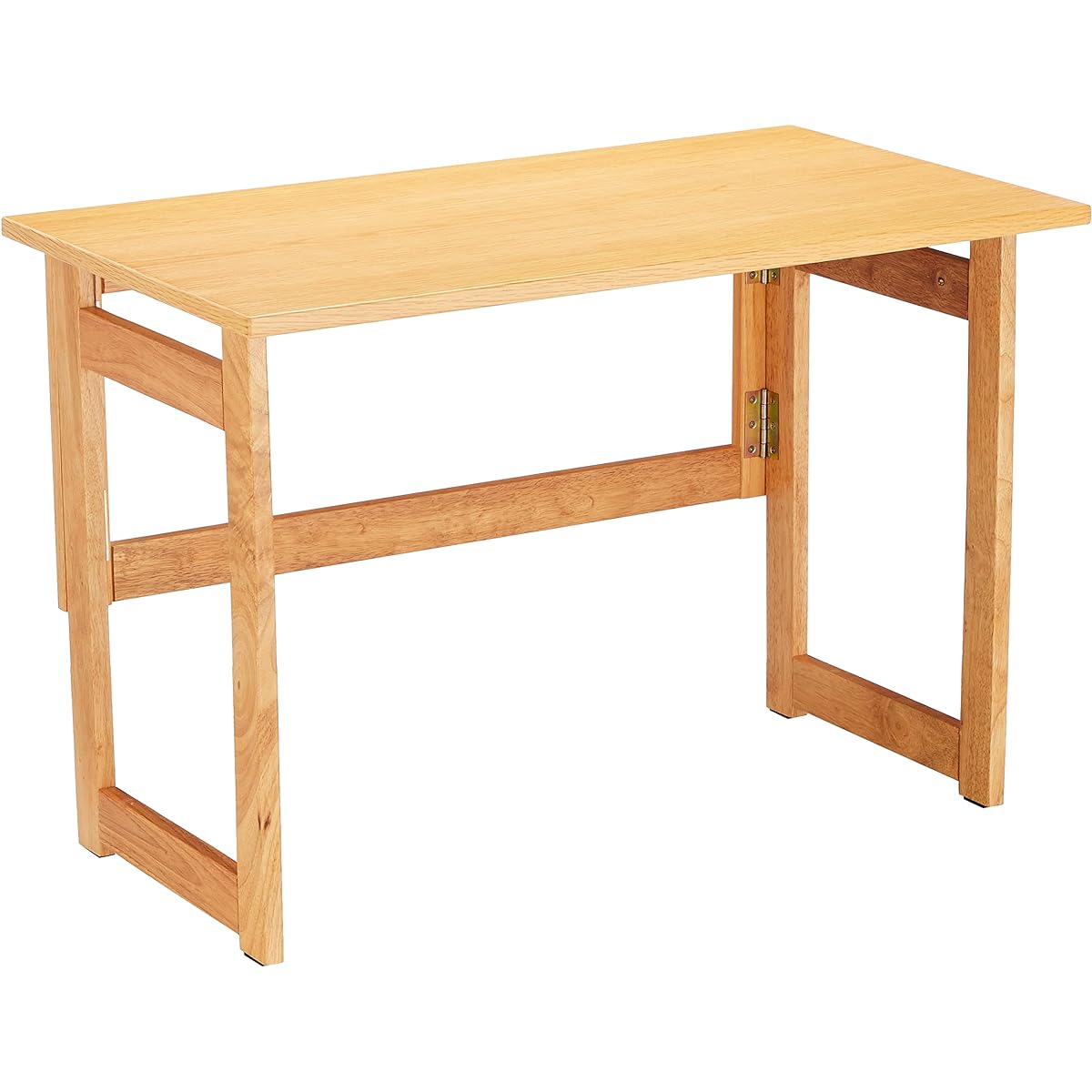 Natural Wood Folding Table, Storeable, No Assembly Required, Finished Product (Height 21.7 inches (55 cm), Natural)