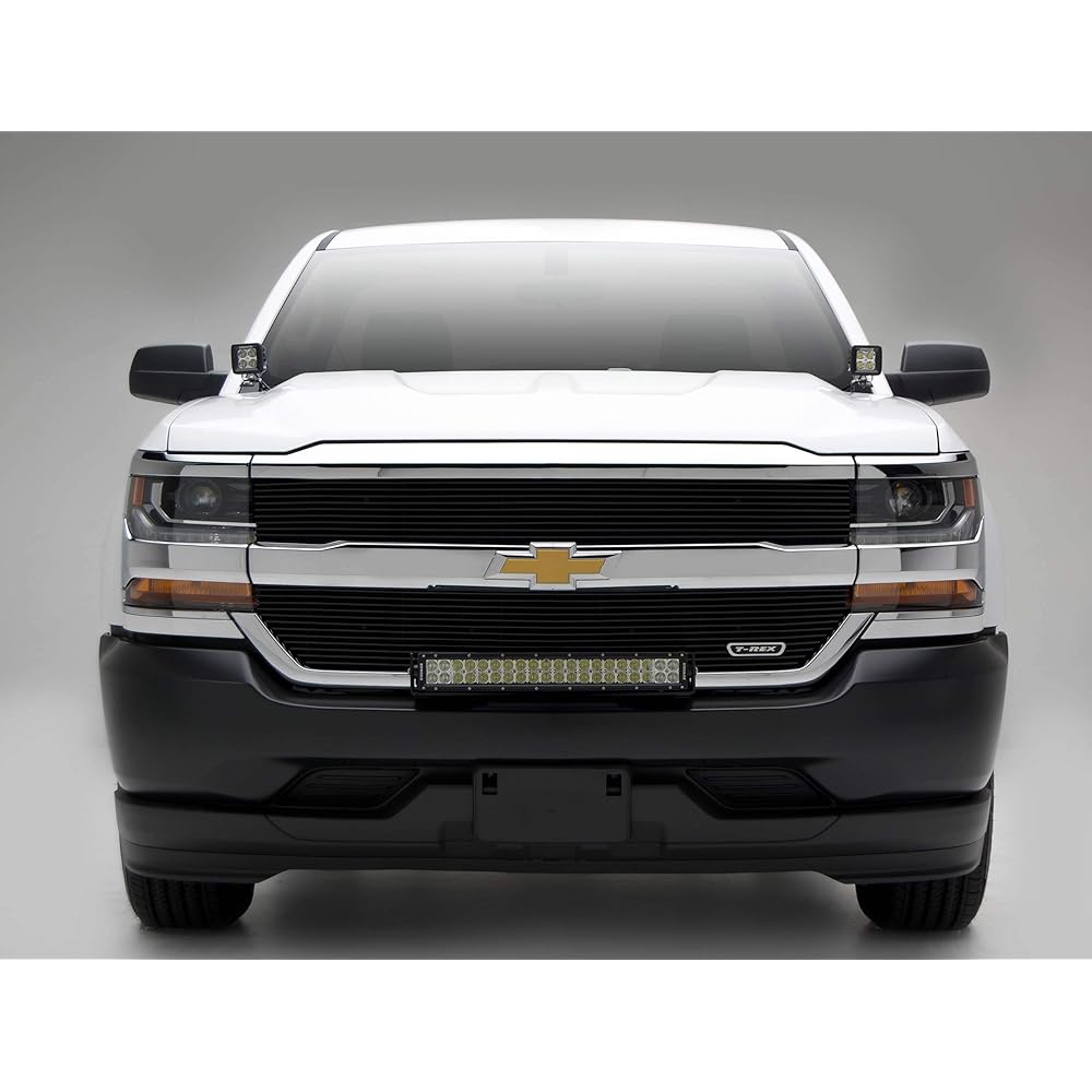 ZROADZ DITCH HOOD hinge LED Mount Bracket -2014-2018 GMC Sierra 1500 -3 inch LED Podlight 2 -Mild Steel Gross Black -Bolt -on Easy Installation -PN #Z362081