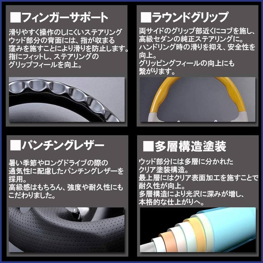 Cargo Daihatsu New Model Atley / Hijet Cargo S700 Series Hijet Truck / Hijet Jumbo S500 Series Late Taft LA900 Series Steering Gun Grip Handle (Brown Wood)