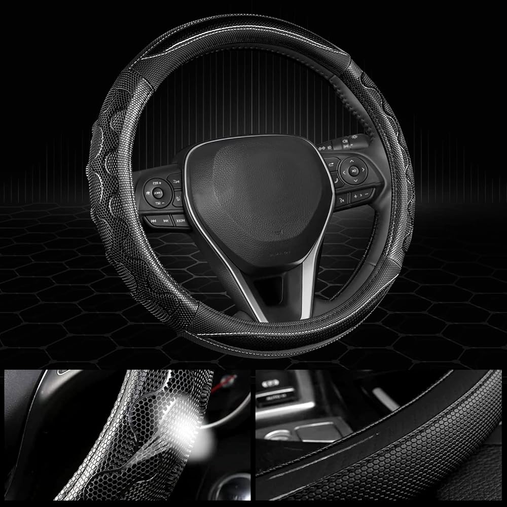 GIANT PANDA Steering Wheel Cover Toyota Kamuri Takoma Handle Cover Toyota RAV4 Corolla Black