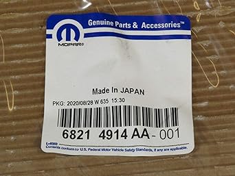 MOPAR 6821 4914AA Auto transformer oil panties