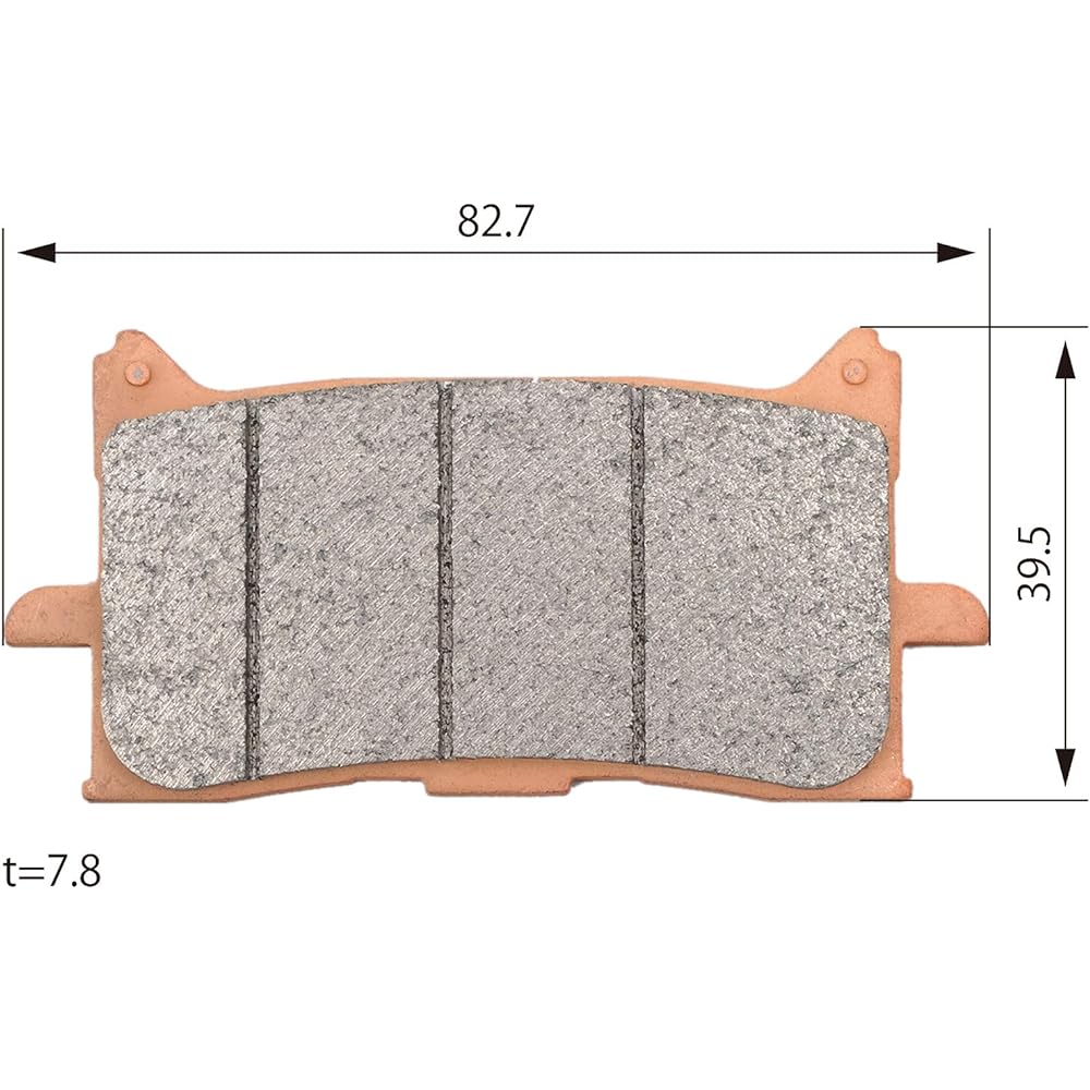 Daytona Motorcycle Brake Pad Golden Pad X (Sintered Metal Pad) CRF1100L Africa Twin Adventure Sports (20-21) CRF1000L Africa Twin (16-19)
