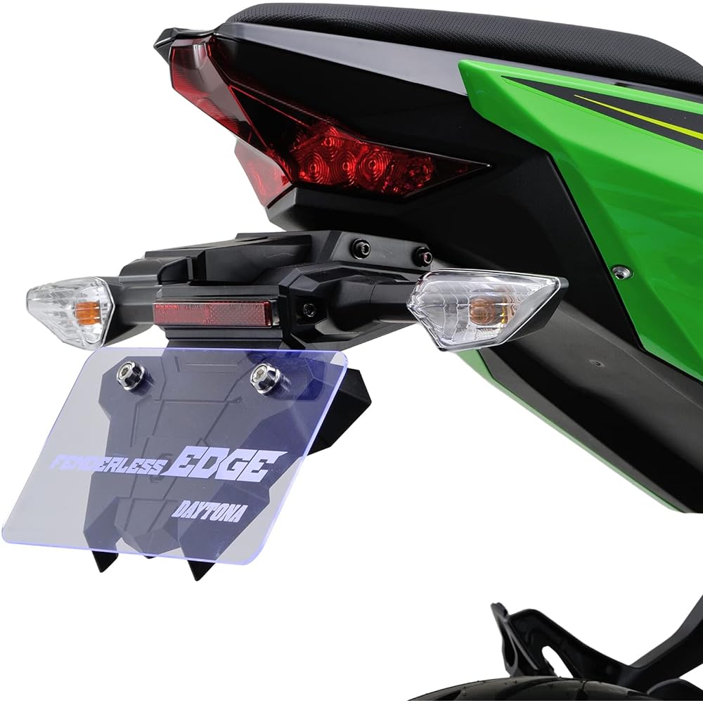 Daytona Motorcycle Fenderless Ninja250/400(18-22) LED License Lamp & Reflector Included Fenderless EDGE 25796 Black