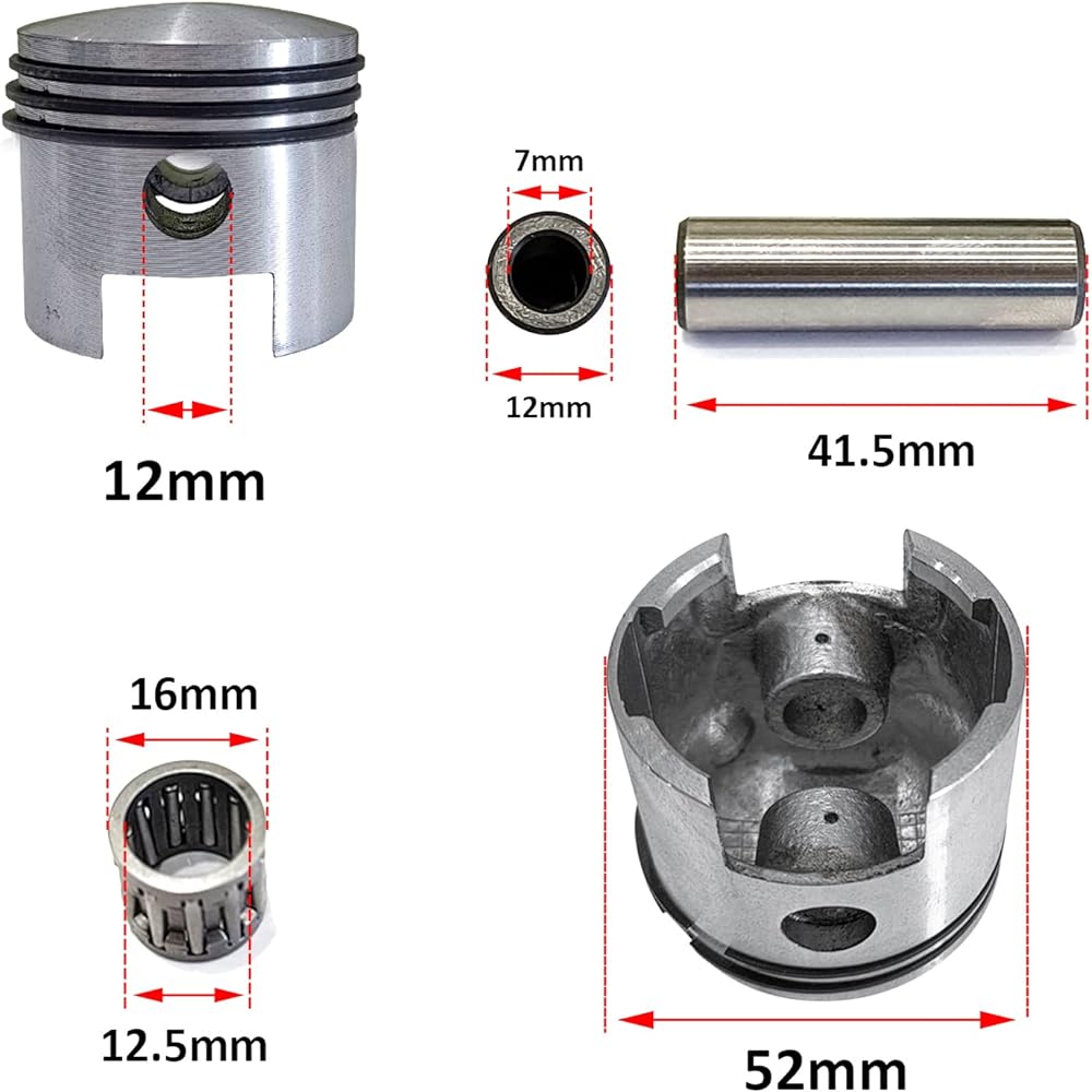 DonSP1986 CDH110-52mm Cylinder Body Iron Sleeve Gasket and Piston Combo