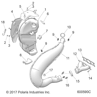 POLARIS Snow Mobile Exhaust Gasket Genuine OEM Part 5813159 1 piece