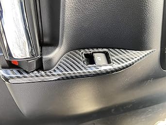 30 Series Alphard Vellfire Carbon Power Window Switch Garnish with Mini Clothes Set of 4 Easy Installation