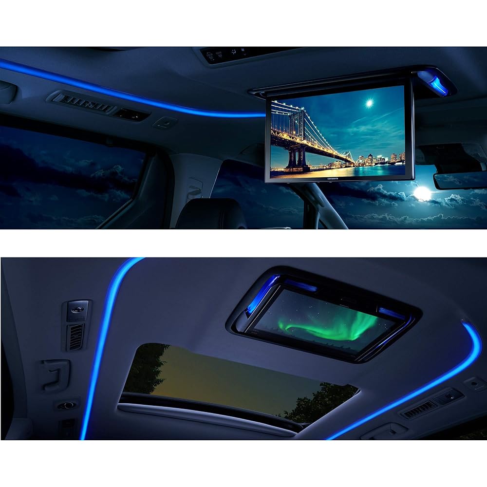 Pioneer Flip Down Monitor TVM-FW1300-B 13.3 inch Black Full HD with room lamp Carrozzeria