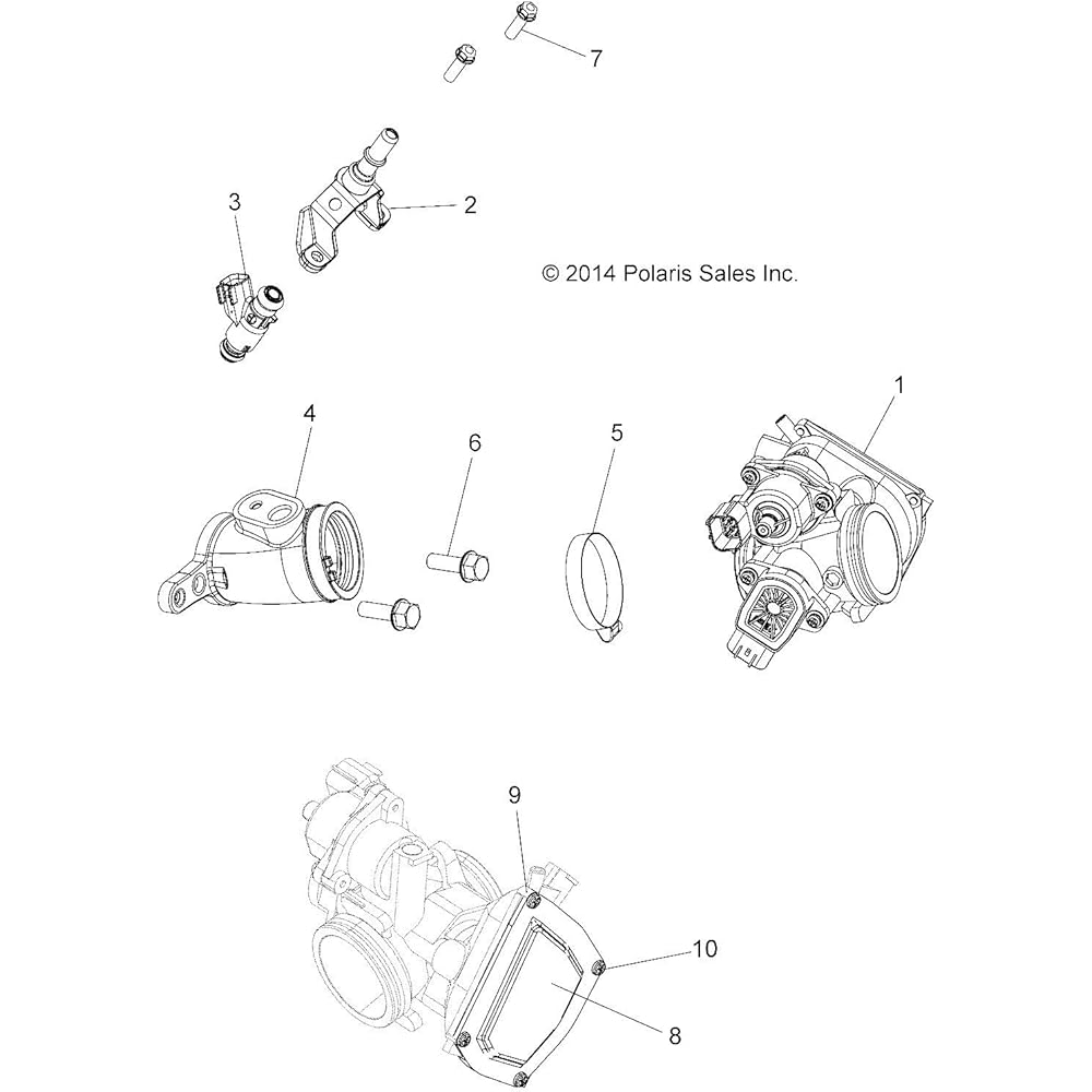 Polaris Sportsman Ace 325 Sportsman Ace Euro Adapter Throttle Body 5414597