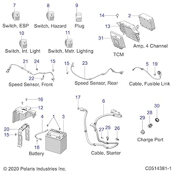 POLARIS Sing Shot Interior Light Switch