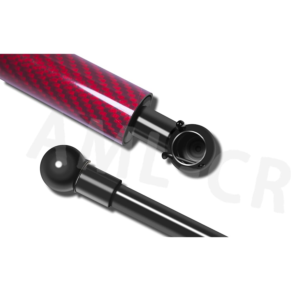 Amile 2002-2010 March K12 Series Hatchback Rear Damper Rear Gade Damper Truck Damper Shock Absorber Gas Spring Original Replacement Japanese Instruction Manual Included Left and Right Set (Red Carbon Fiber)