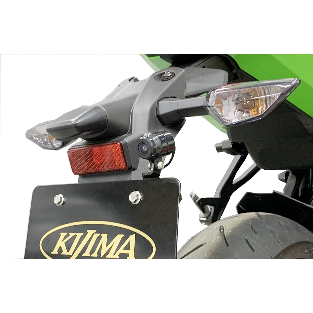 Kijima Motorcycle Bike Parts Stay Drive Recorder Camera Stay Front and Rear Set Steel Black Finish Ninja ZX-25R KAWASAKI 304-5188