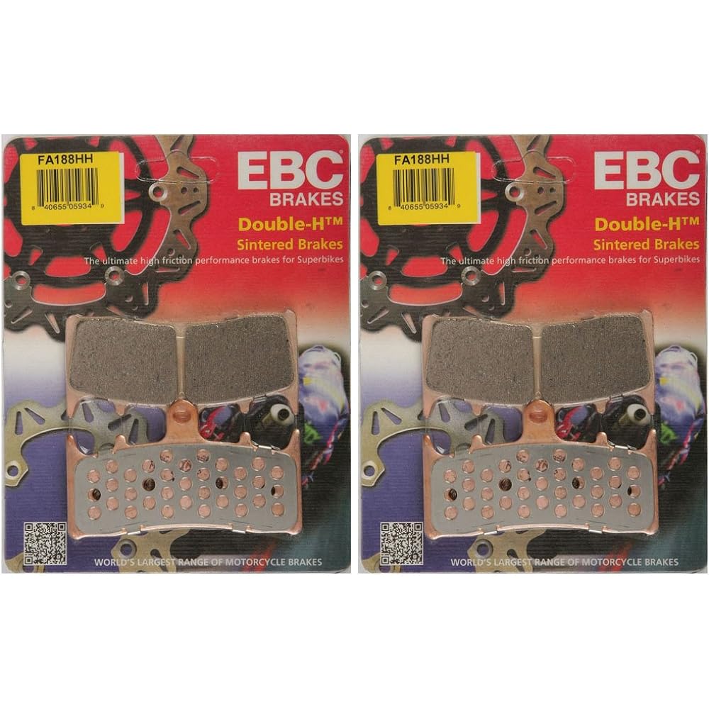 EBC Double H Sit Metal Brake Pad FA188HH (2 packs -sufficient 2 rotor)