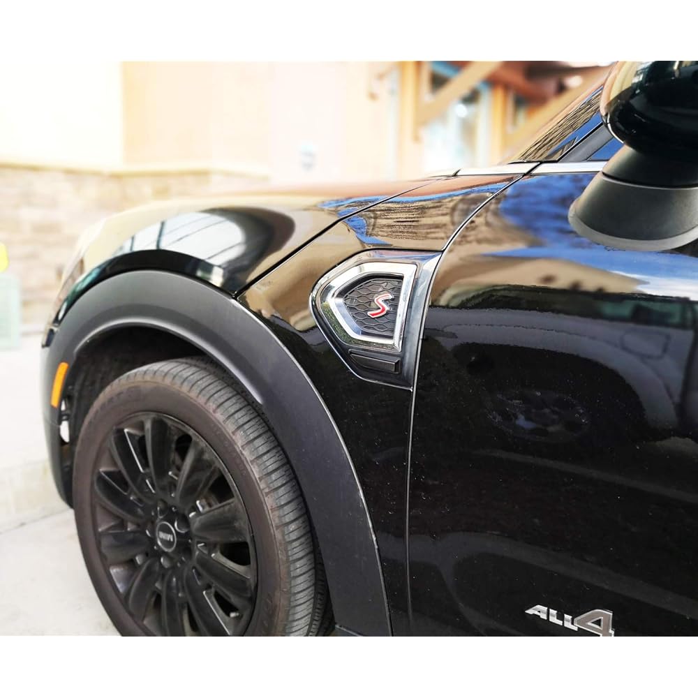 IJDMTOY Smoke Lens Full Amber LED Dynamic Sikial Flash Fender Side Marker Light Assemblies Mini Cooper F60 Countryman for Countryman OEM Clear side marker lamp replacement