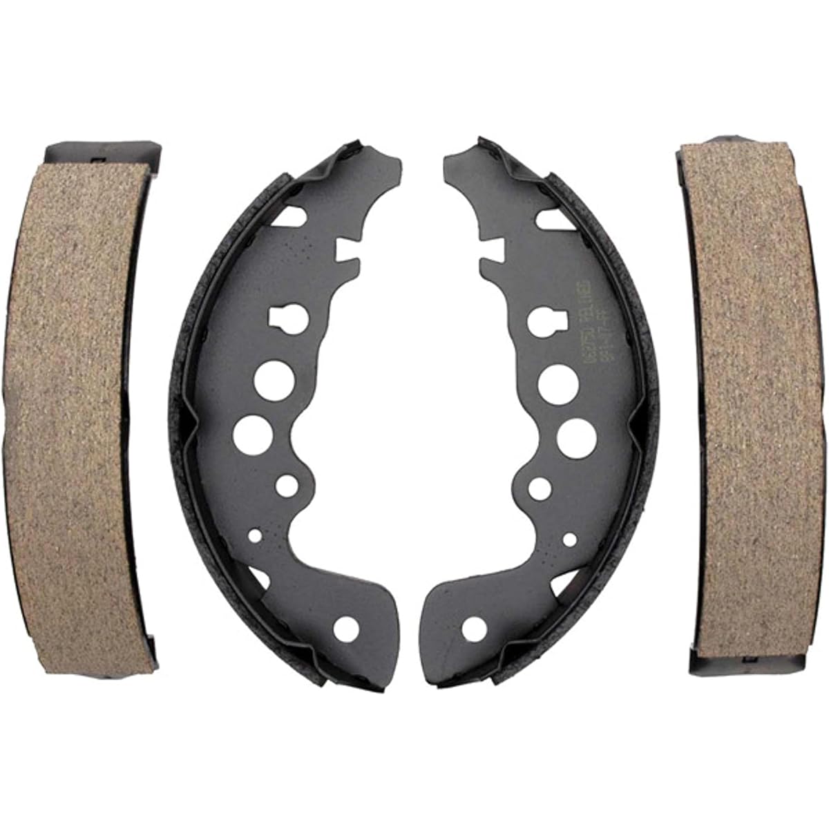 ACDelco 17738B Professional Bonded Rear Drum Brake Shoe Set
