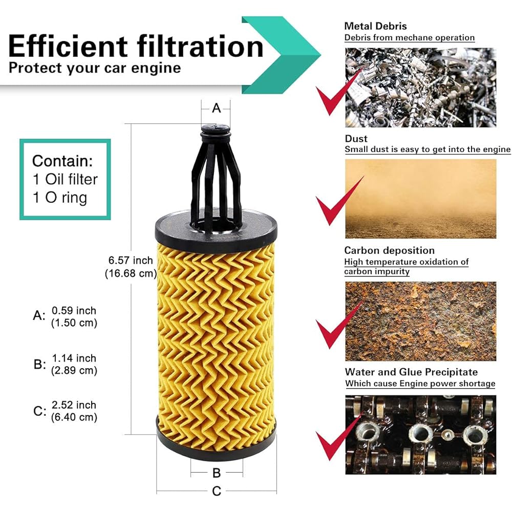 Mercedes -Benz 2761800009 Oil Filter HU7025Z Metal -free replacement MANN Filter ML350 for engine