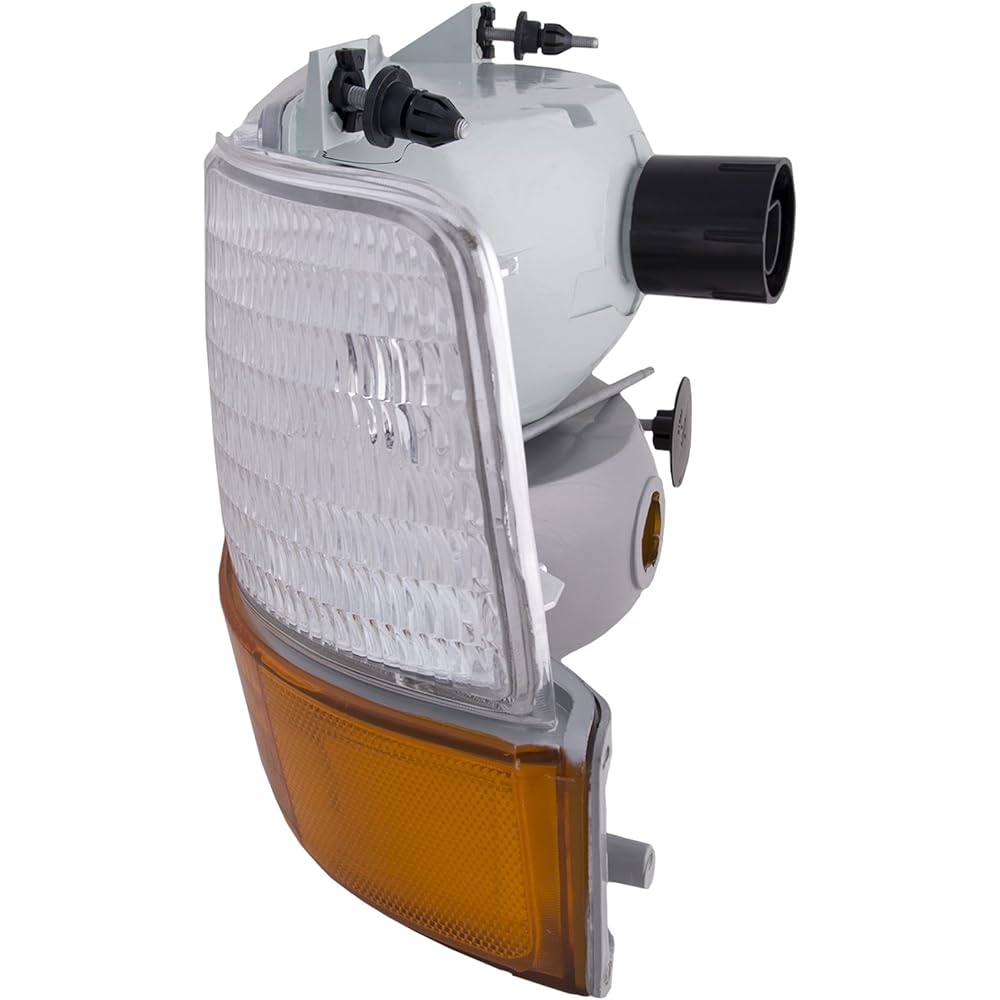 HEADLIGHTSDEPOT Chrome Housing Halogen Head Light Ford BRONCO F-150 F-250 F-350 Supports left driver seat and headlamp 6-piece set corner on the right side seat and with signal light