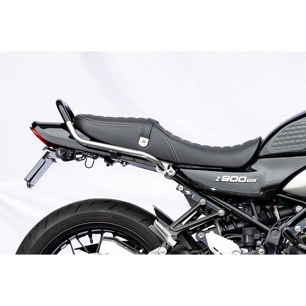 Kijima Motorcycle Bike Parts Tandem Grip Steel Chrome Plated Rubber Coating Z900RS('18-) 210-5443