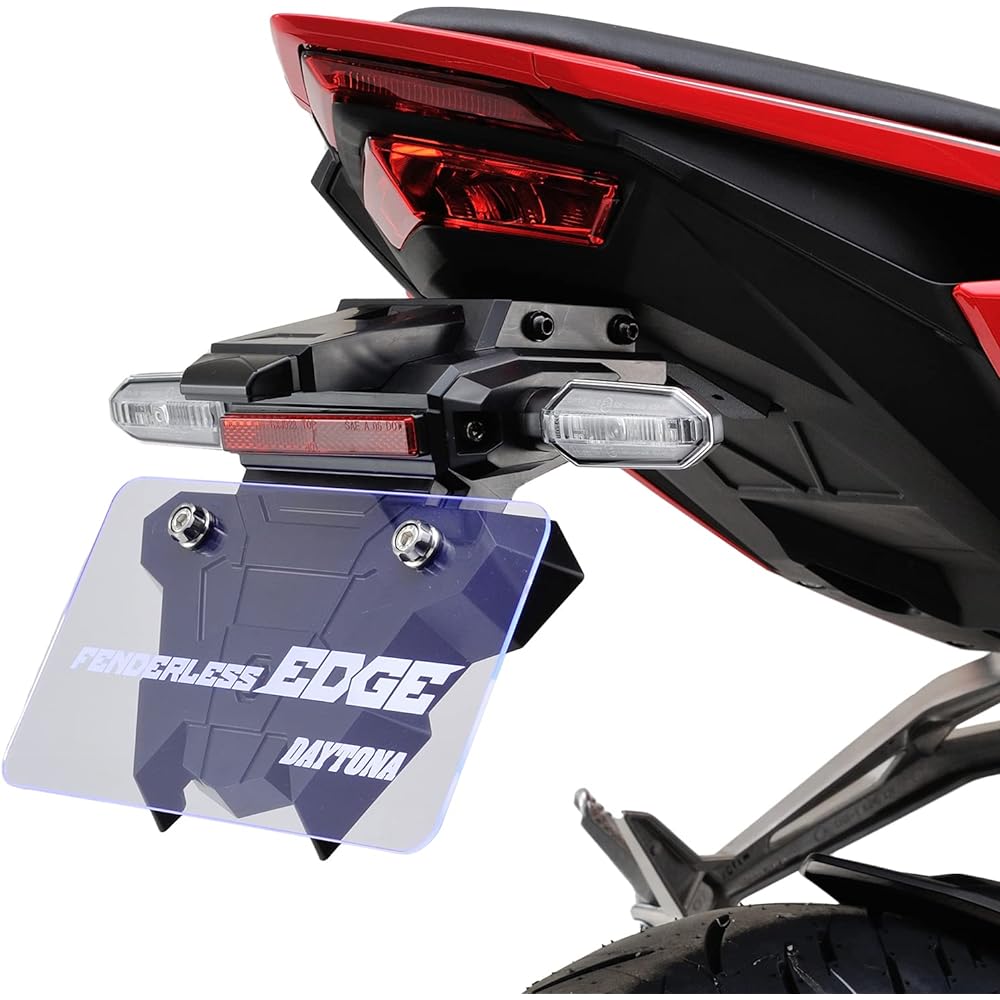 Daytona Motorcycle Fenderless CBR250RR (17-22) LED License Lamp & Reflector Included Fenderless EDGE 25710 Black