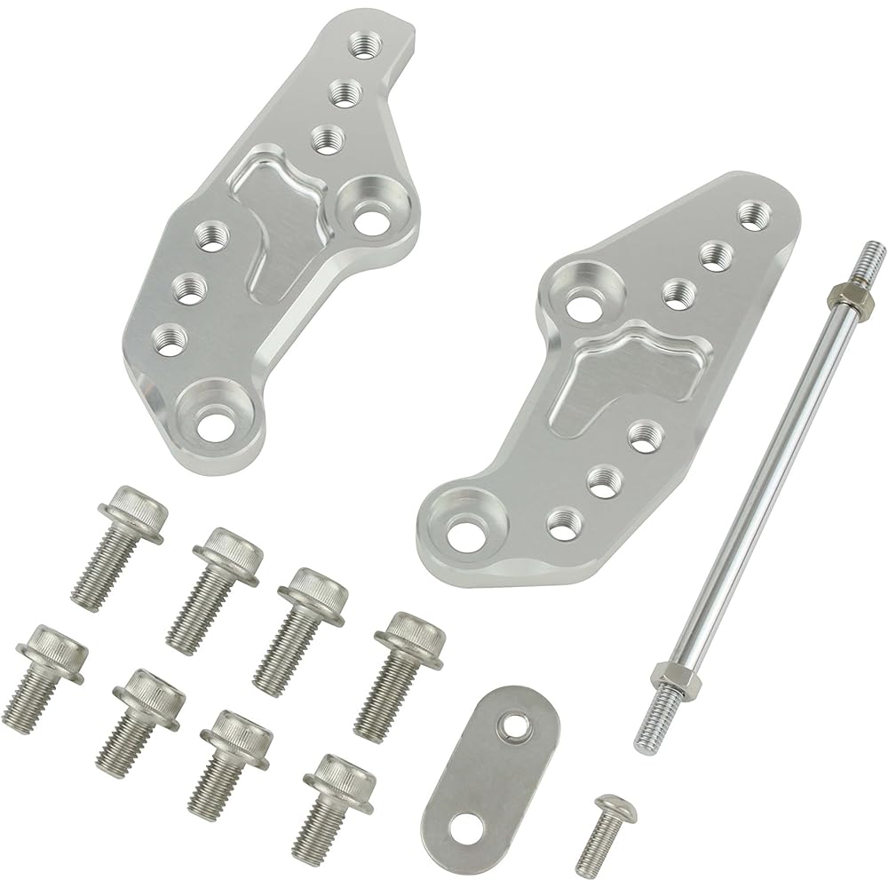 POSH 066072-06 Motorcycle Equipment Step Up Plate YZF-R25/A (2015-2020) Black