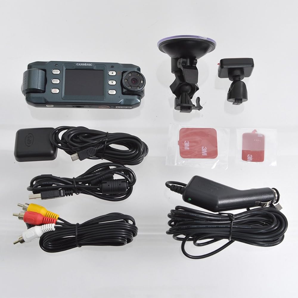 Sanko dual lens drive recorder with front and rear infrared rays GPS2X9DVRDL