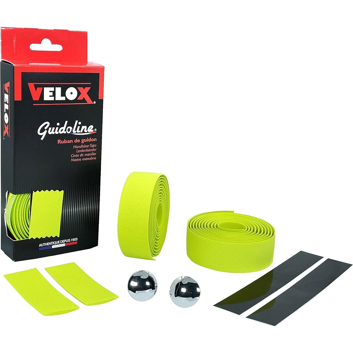 VELOX MAXICORK Cork Type Bar Tape Lime Green KIT677026