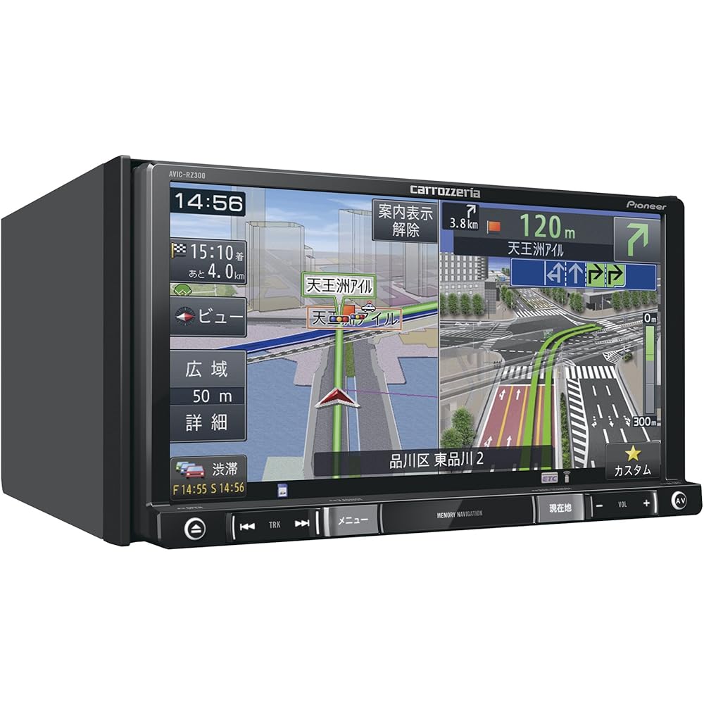 Pioneer Car Navigation AVIC-RZ300 7 inch 2D (180mm) RakuNavi One Seg DVD CD SD USB Carrozzeria