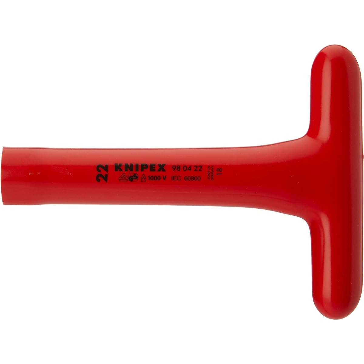 KNIPEX 9804-22 Insulated T-type wrench 1000V