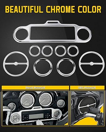 Stereo accent speedometer speaker trim set