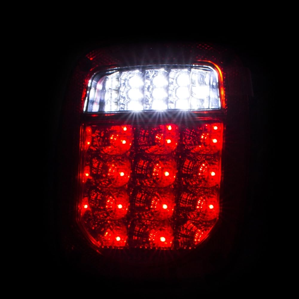 Anzo (861082) 1976-1985 Jeep Wrangler LED 2 Lens -Red/Club