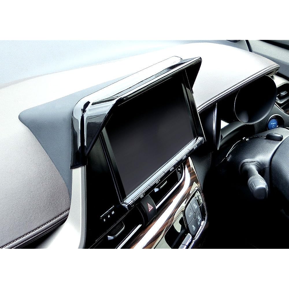SecondStage Toyota C-HR Car Navigation Visor T-Connect 9 Inch Navigation Only Piano Black/T343BLK