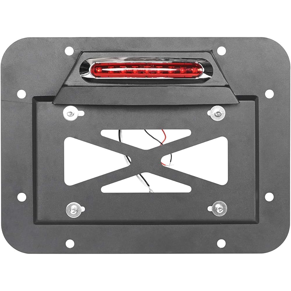 HOKE ROAD WRANGLER Spare Tire Deletion Luminum Plate Redeet Kit Plate Lighting Light & Third Bra Light 2007-2018 Jeep Wrangler JK & Unlimited
