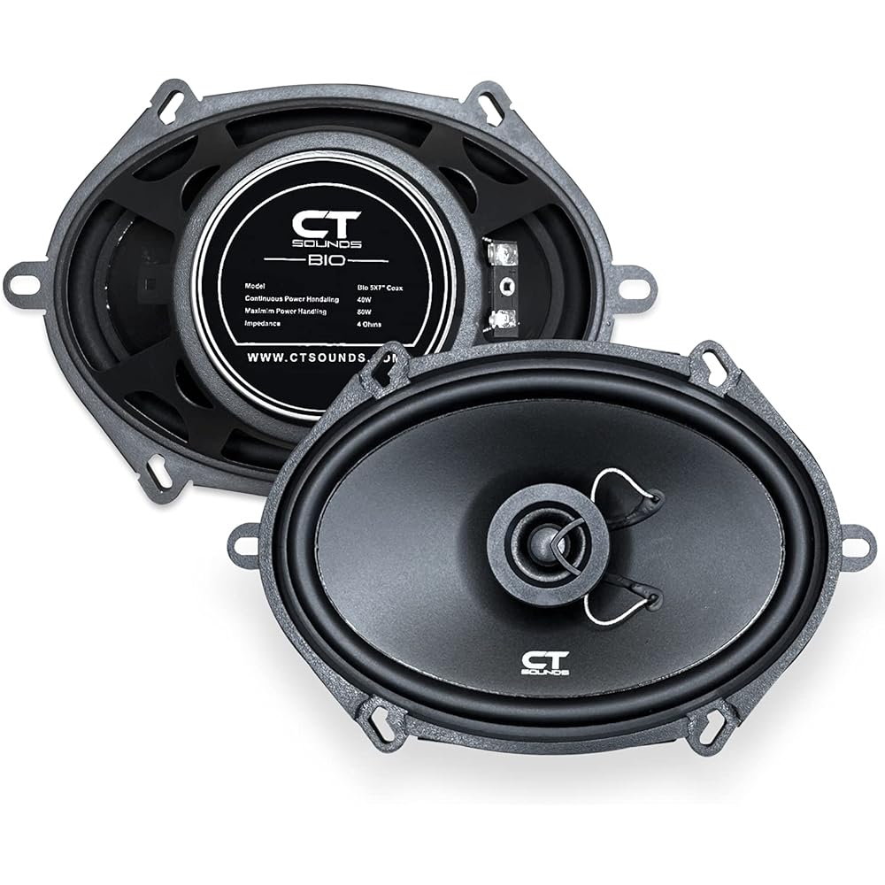 CT Sounds Bio-5X7-COX 5x7 inch coaxial car speaker up to 160 waters pair