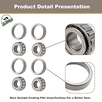 Front Wheel Bearing Habrevilled Kit Club Car DS Carryall 1013135 1011393-2 Set
