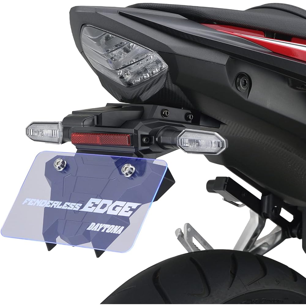 Daytona Motorcycle Fenderless CBR400R (19-22) LED License Lamp & Reflector Included Fenderless EDGE 25802 Black