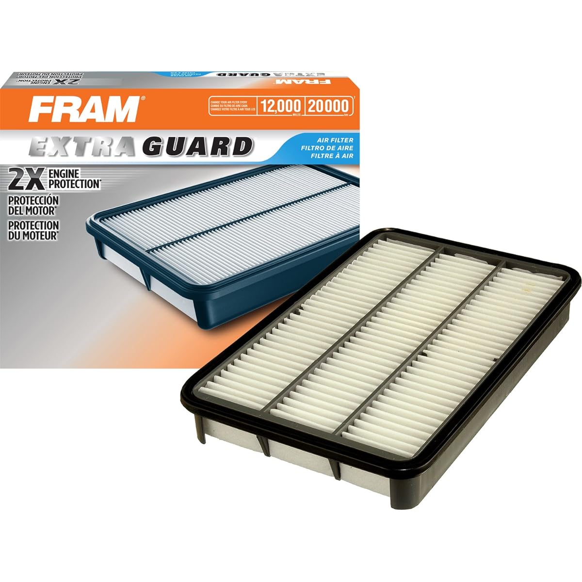 FRAM Extra Guard Air Filter CA7417 For Honda, Isuzu, Toyota Car