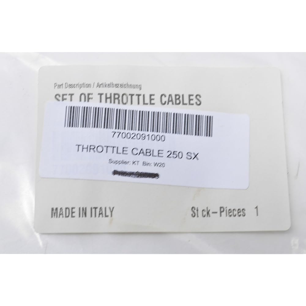 77002091000 THROTTLE CABLE 250 SXF 2005 KTM Axel Wire