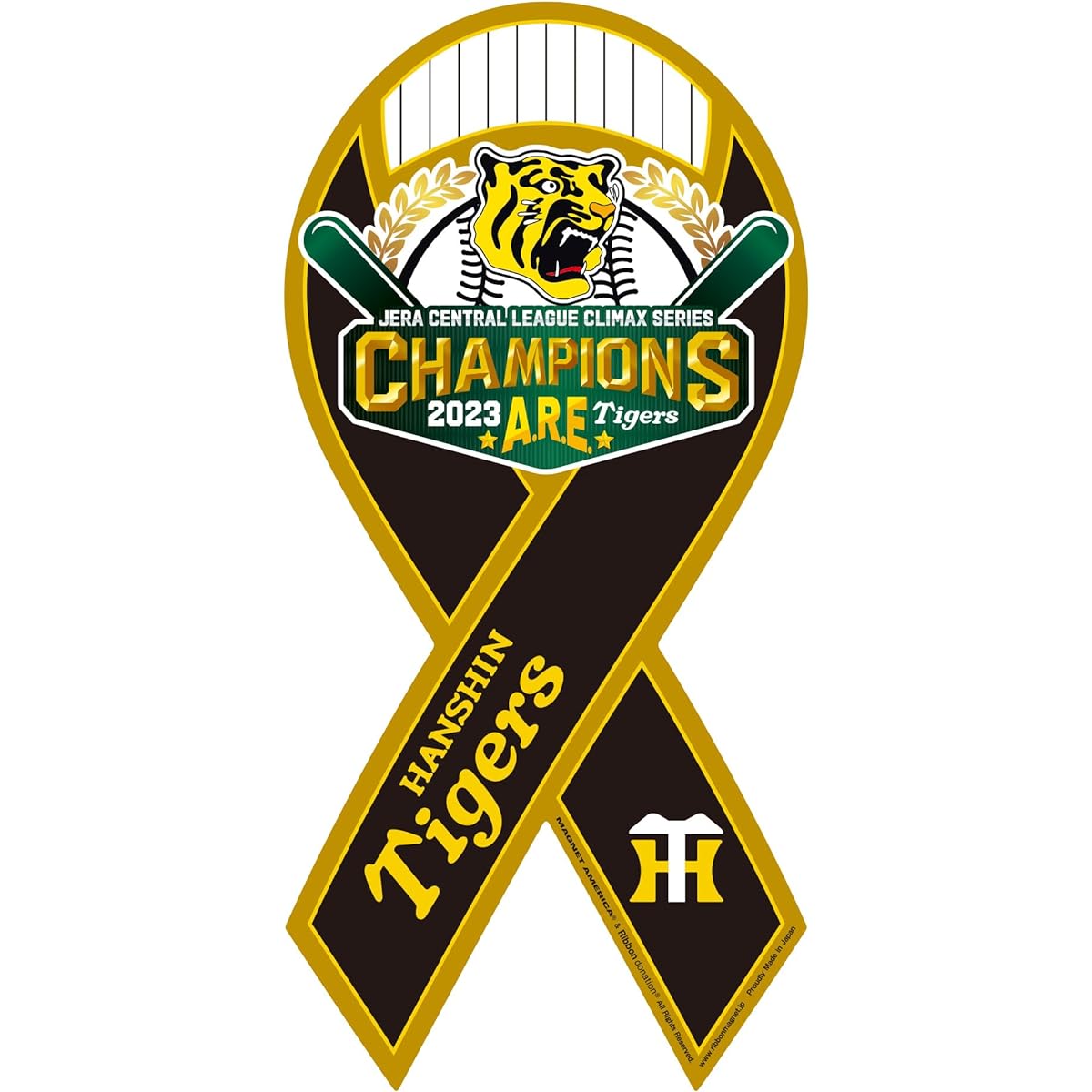 Climax Series Victory Commemoration Metal Ribbon Magnet Hanshin Tigers