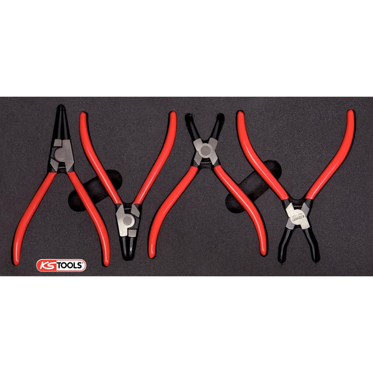 KS TOOLS Circlip pliers set 4 pcs 1/3 system insert 815.2353