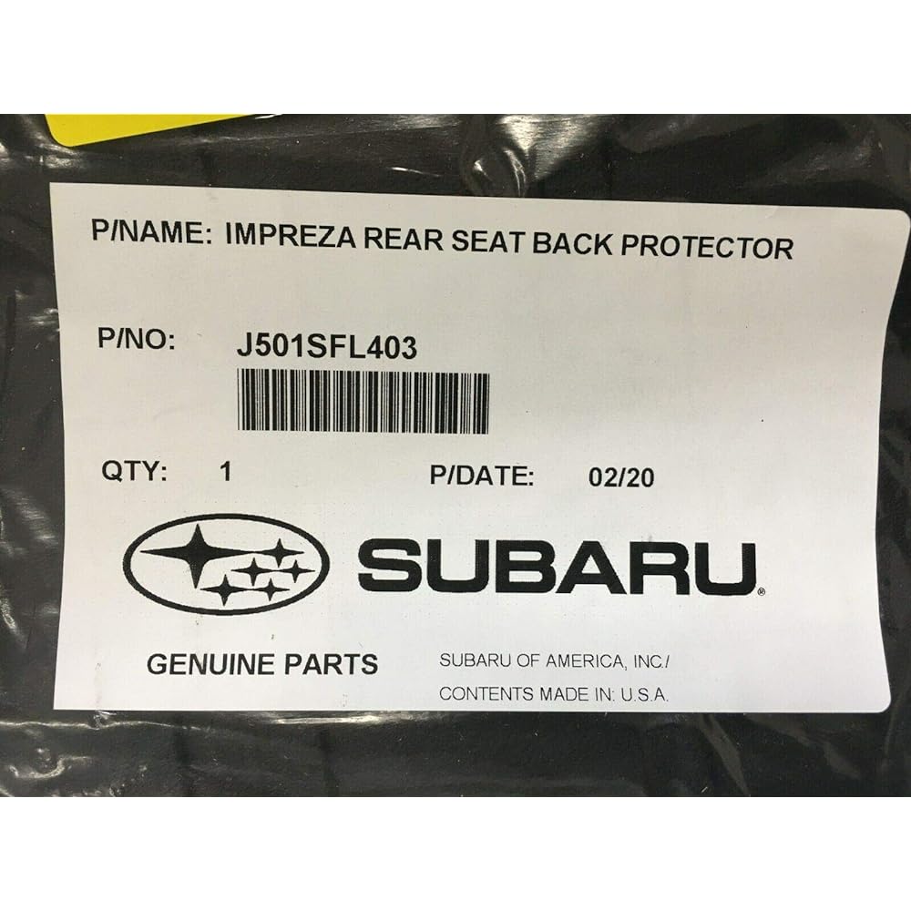 Genuine US Subaru Impreza XV GT Type Rear Seat Back Protector