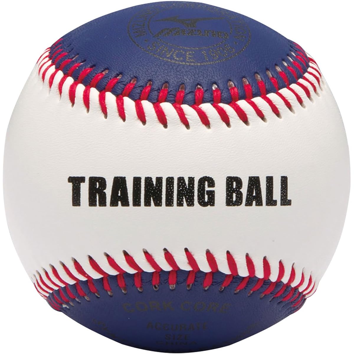 MIZUNO Baseball Goods Training Ball for Snaps (320g) 1BJBH802 00: White x Blue Size: 1P
