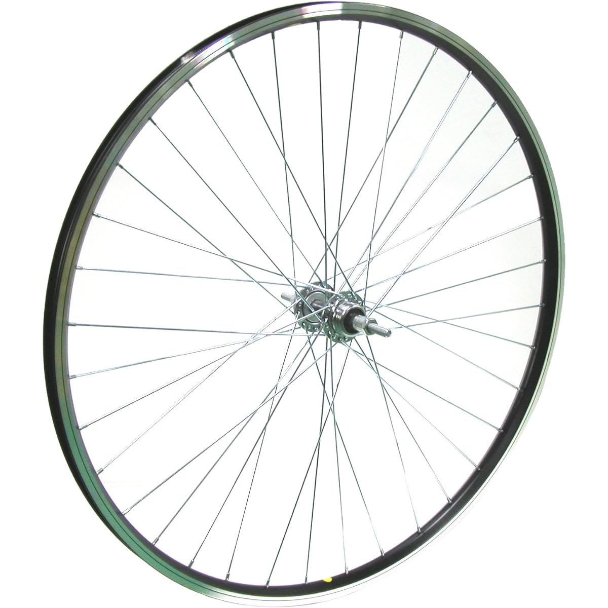 Asahi Cycle Aluminum Black Rim 26 Inch Exterior 7 Stage Rear Wheel (Caliper Brake Specification) XBK67
